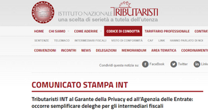 Delega intermediari finanziari, INT: semplificazione necessaria