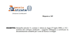 Credito di imposta ricerca e sviluppo: l'organo di controllo si occupa della certificazione