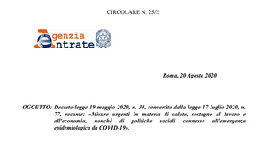 Decreto Rilancio, dall'Agenzia delle Entrate la circolare “multiquesito”. Chiarimenti e novità