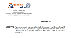 Bonus 100 euro per i lavoratori dipendenti, valido anche per i volontari