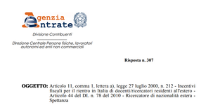 Rientro dei cervelli, agevolazioni anche per i ricercatori stranieri