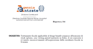 Fringe benefit, stock option: in quale Stato versare le imposte?