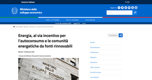 Autoconsumo, incentivi cumulabili con il Superbonus del 110%: firmato il decreto MISE