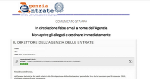 Agenzia delle Entrate, nuova truffa tramite email: cestinare immediatamente