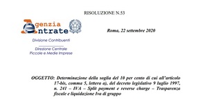 Durc fiscale, nella soglia del 10% anche split payment e reverse charge