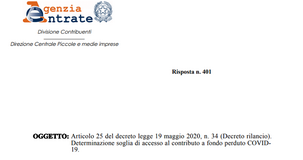 Contributi a fondo perduto, altri chiarimenti tardivi: rimborso spese trasferta nel limite d'accesso
