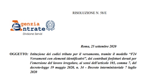 Sanatoria badanti, colf e braccianti: il codice tributo per il contributo forfettario