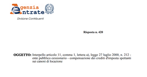 Cessione crediti bonus affitto, compensazione sempre tramite modello F24 