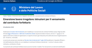 Sanatoria 2020, istruzioni sul calcolo del contributo dovuto per badanti, colf, braccianti