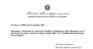 Nuova Sabatini, bonus beni strumentali fino a 200.000 euro in un'unica soluzione: istruzioni MISE
