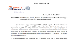 Contributo a fondo perduto, riesame domanda in autotutela in caso di errori