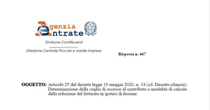 Contributi a fondo perduto: il calcolo del fatturato nel caso di una fusione