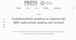 Nomina revisori, CNDCEC: positiva la risposta del MEF