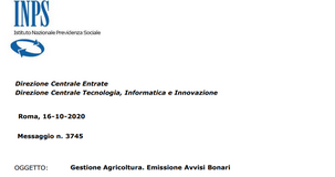 Contributi INPS, in arrivo gli avvisi bonari della Gestione Agricoltura