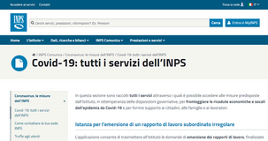 Bonus Covid, ma anche congedi e REM: sul portale INPS la sezione dedicata