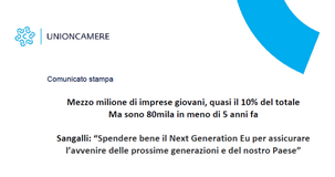 Imprese giovani, dati Unioncamere: sono mezzo milione ma 80 mila in meno 