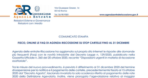 Cartelle sospese per tutto il 2020, ad eccezione della pace fiscale: nuove FAQ AdER 