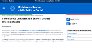 Fondo Nuove Competenze, domanda ad ANPAL per l'accesso ai contributi
