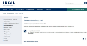 Rapporto annuale INAIL 2020: i dati su lavoro, infortuni e malattie professionali