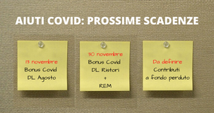 Bonus Decreto Ristori e non solo: le date di scadenza inserite nel testo