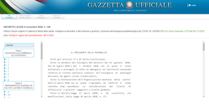 Decreto Ristori bis, testo definitivo in Gazzetta Ufficiale: tutte le novità