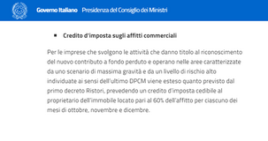 Decreto Ristori bis: a chi spetta il bonus del 60% sugli affitti commerciali
