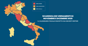Scadenza dei versamenti di novembre e dicembre 2020: la proroga per attività e territori