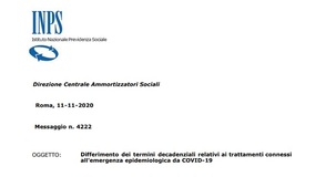 Cassa integrazione, sulla scadenza del 15 novembre i chiarimenti INPS 
