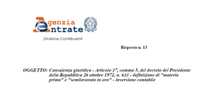 IVA e oro: per polveri e paste si applica il reverse charge?