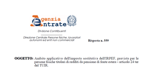 Imposta sostitutiva pensioni estere: i requisiti per la tassazione agevolata al 7%
