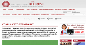 INT, sospensione scadenze fiscali per studio in quarantena: la risposta dell'Ade