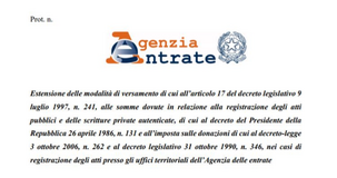 Modello F24, atti pubblici, scritture private e donazioni: obbligo dal 1° luglio 2021