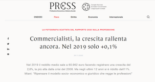 Commercialisti, FNC e CNDCEC: si riduce il tasso di crescita degli iscritti all'albo