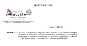 Superbonus 110%: spetta al condominio e non alle parti comuni di più edifici