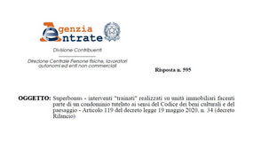Superbonus 110%: anche per lavori trainati in condominio con vincolo dei beni culturali
