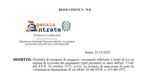 Split payment, senza la nota di variazione è necessaria l'istanza di rimborso