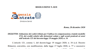 Superbonus e bonus casa: codici tributo F24 e istruzioni compensazione del credito 