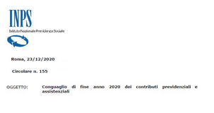 Contributi INPS: le istruzioni per il conguaglio di fine anno 2020