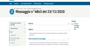 Gestione separata committenti, dall'INPS le comunicazioni di debito 2019