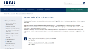 Premi Inail 2020: i nuovi importi delle retribuzioni per il calcolo