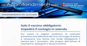 Vaccino Covid obbligatorio nei luoghi di lavoro? L'analisi dei CdL