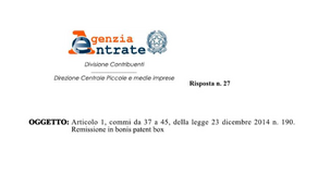Patent box, in quali casi si può applicare la remissione in bonis?