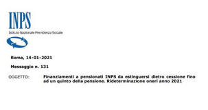Cessione del quinto delle pensioni: gli oneri aggiornati per il 2021