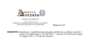 Superbonus 110%: la riqualificazione energetica globale è un intervento trainato?