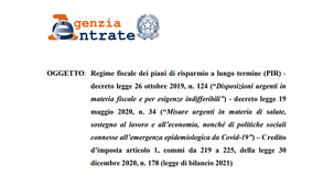 PIR 2021, consultazione sulla circolare delle Entrate. Le novità per chi investe 