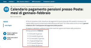 Pagamento pensioni febbraio 2021: accredito INPS in anticipo dal 25 gennaio
