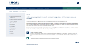 Stress lavoro correlato, INAIL: online la nuova piattaforma per la gestione dei rischi