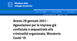 Rimborso rate finanziamenti agevolati: sospensione fino al 30 giugno 2021