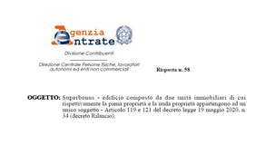 Superbonus 110%, due abitazioni e un edificio: al proprietario spetta l'agevolazione