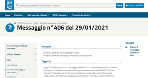 Domanda cassa integrazione 2021 con causale COVID 19 L. 178/20: istruzioni INPS